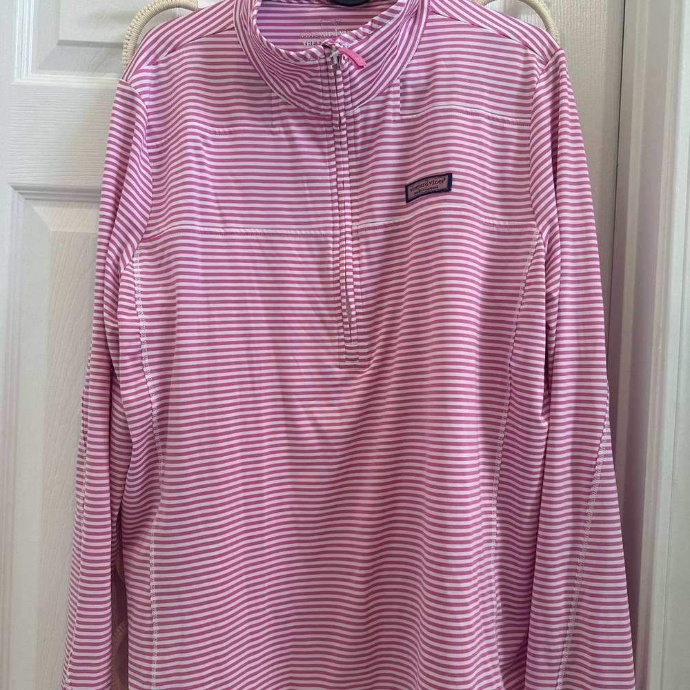 Vineyard Vines Pink Striped Shep Shirt XL
